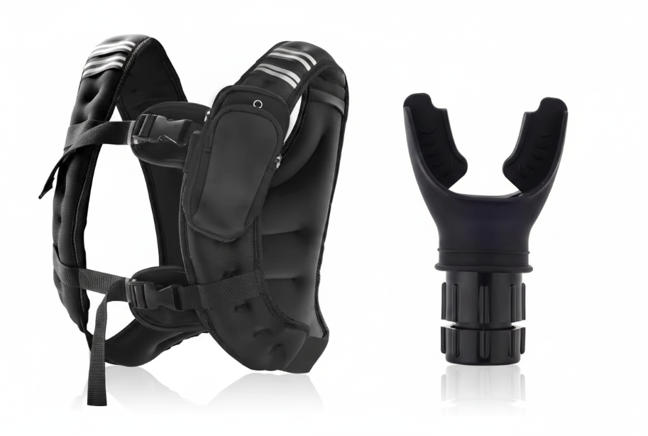 Fitness Bundle - Breathing Trainer + Weight Vest (12lb) Bundle